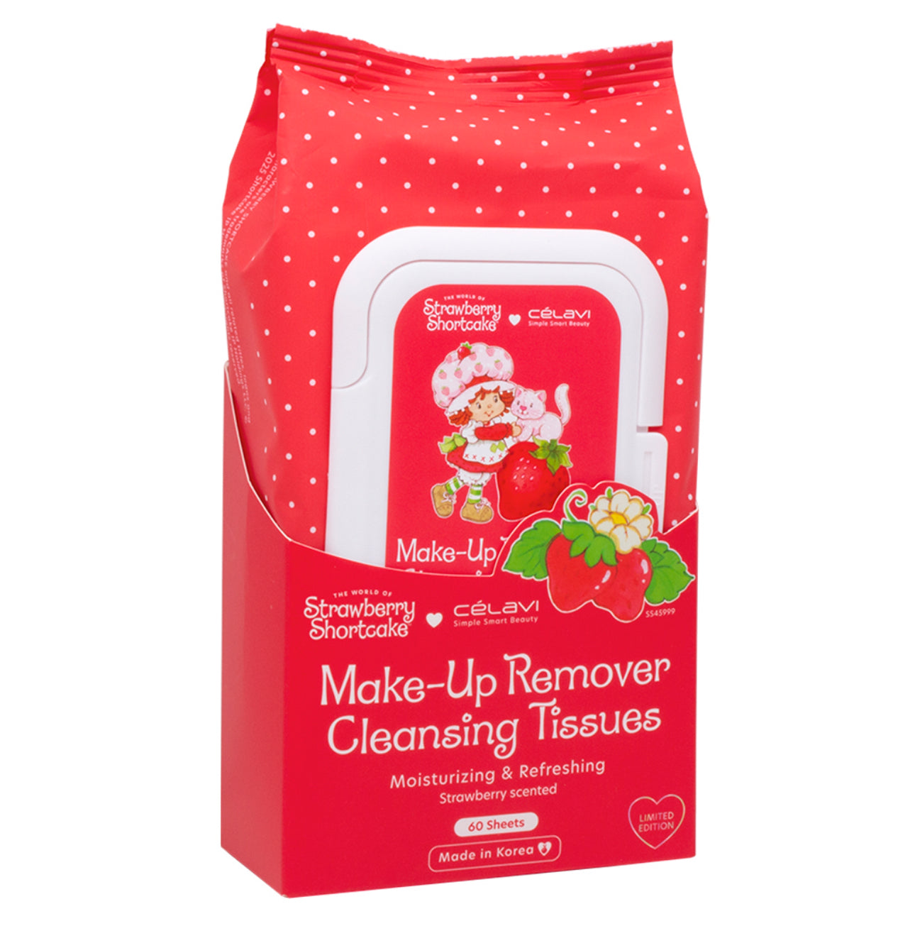 STRAWBERRY SHORTCAKE MAKE UP REMOVER CLEANSING TISSUES