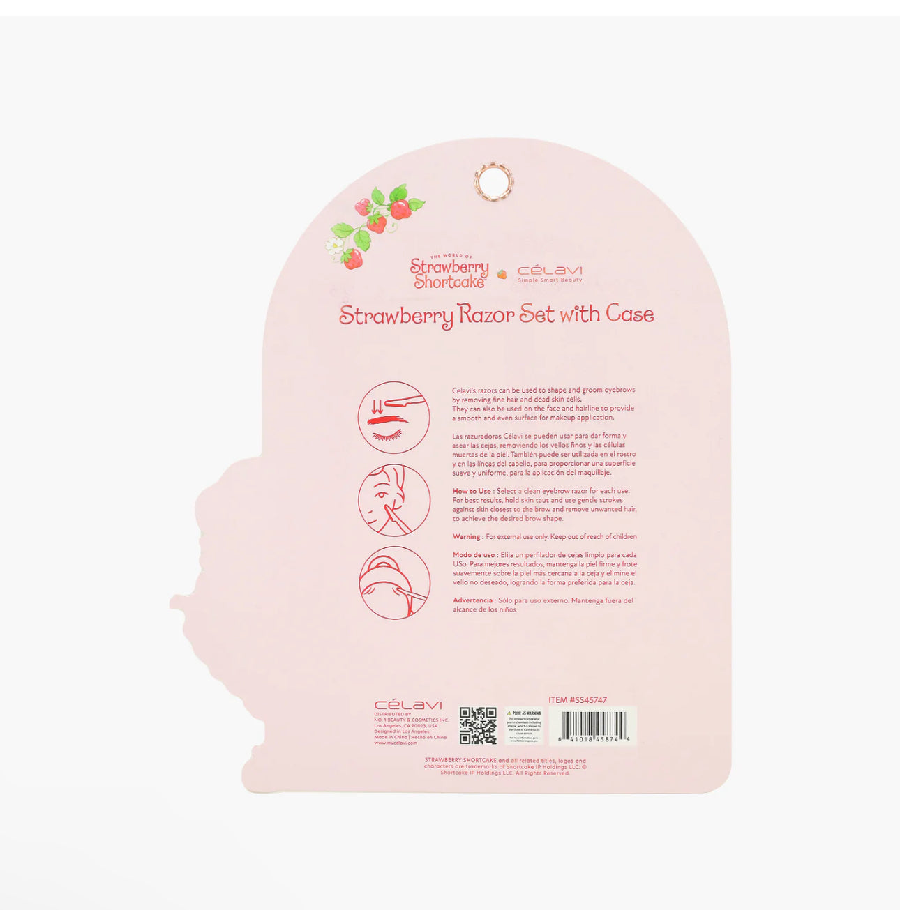 STRAWBERRY SHORTCAKE 6PC RAZOR SET WITH CASE