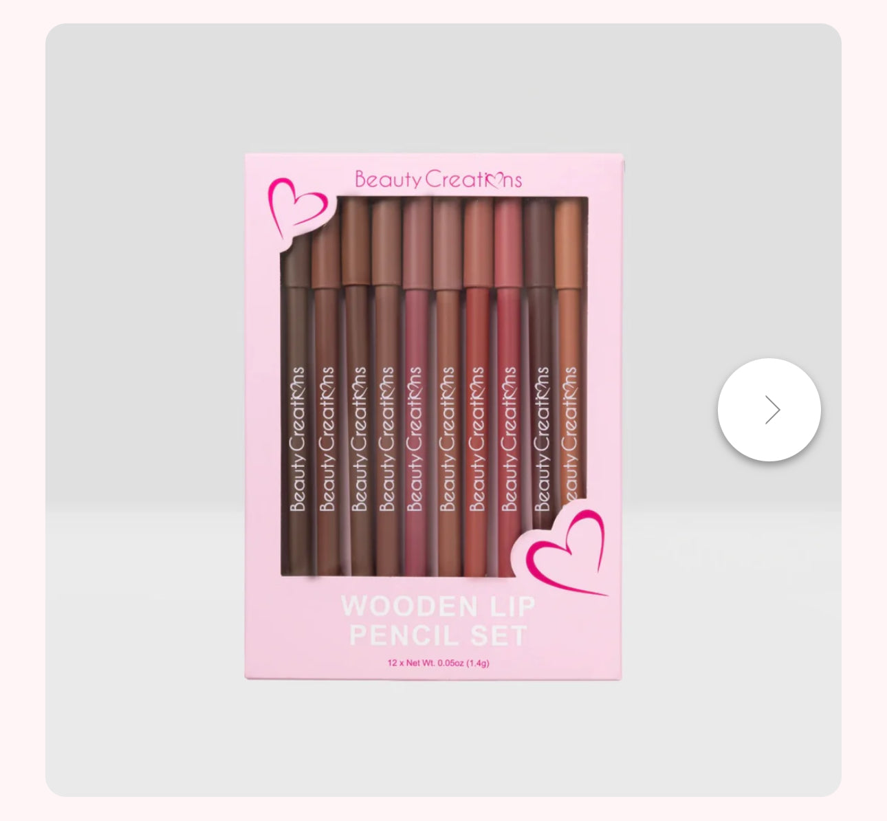 Wooden lip pencil set