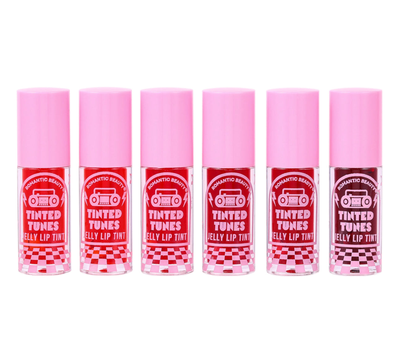 ROMANTIC BEAUTY TINTED TUNES JELLY LIP TINT 6 COLOR SET