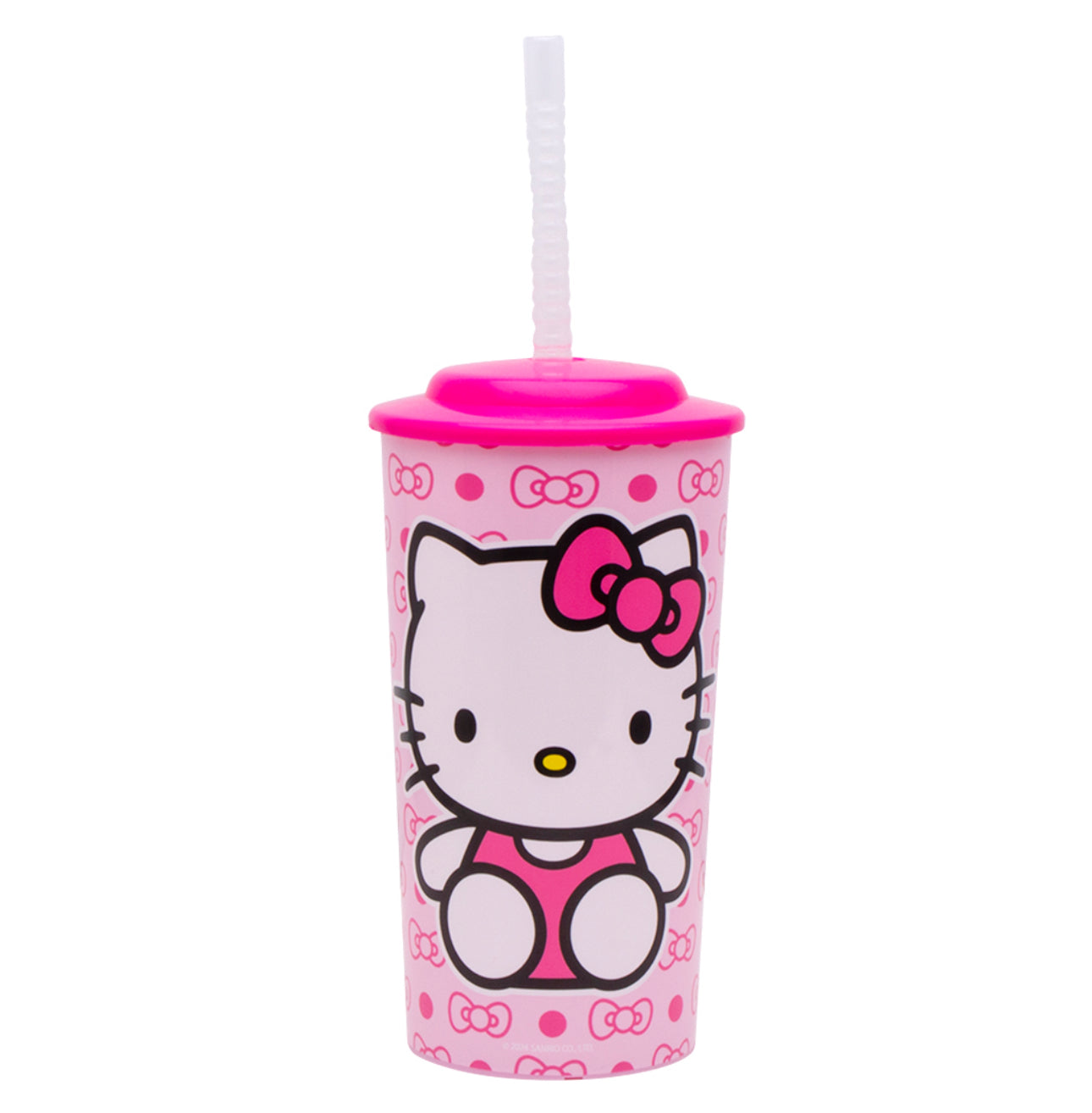 HELLO KITTY SPORTS TUMBLER WITH LID AND STRAW