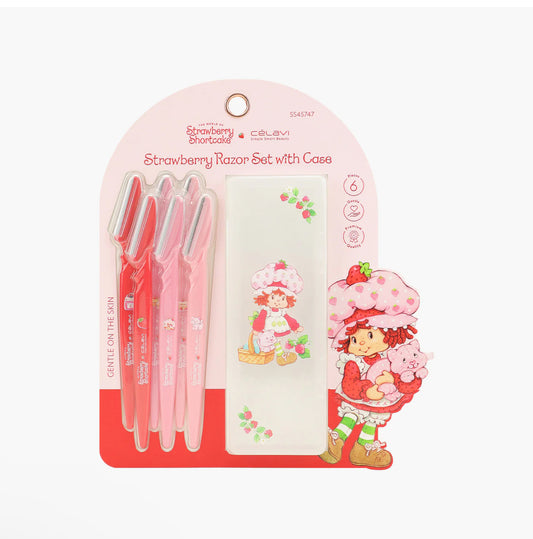 STRAWBERRY SHORTCAKE 6PC RAZOR SET WITH CASE